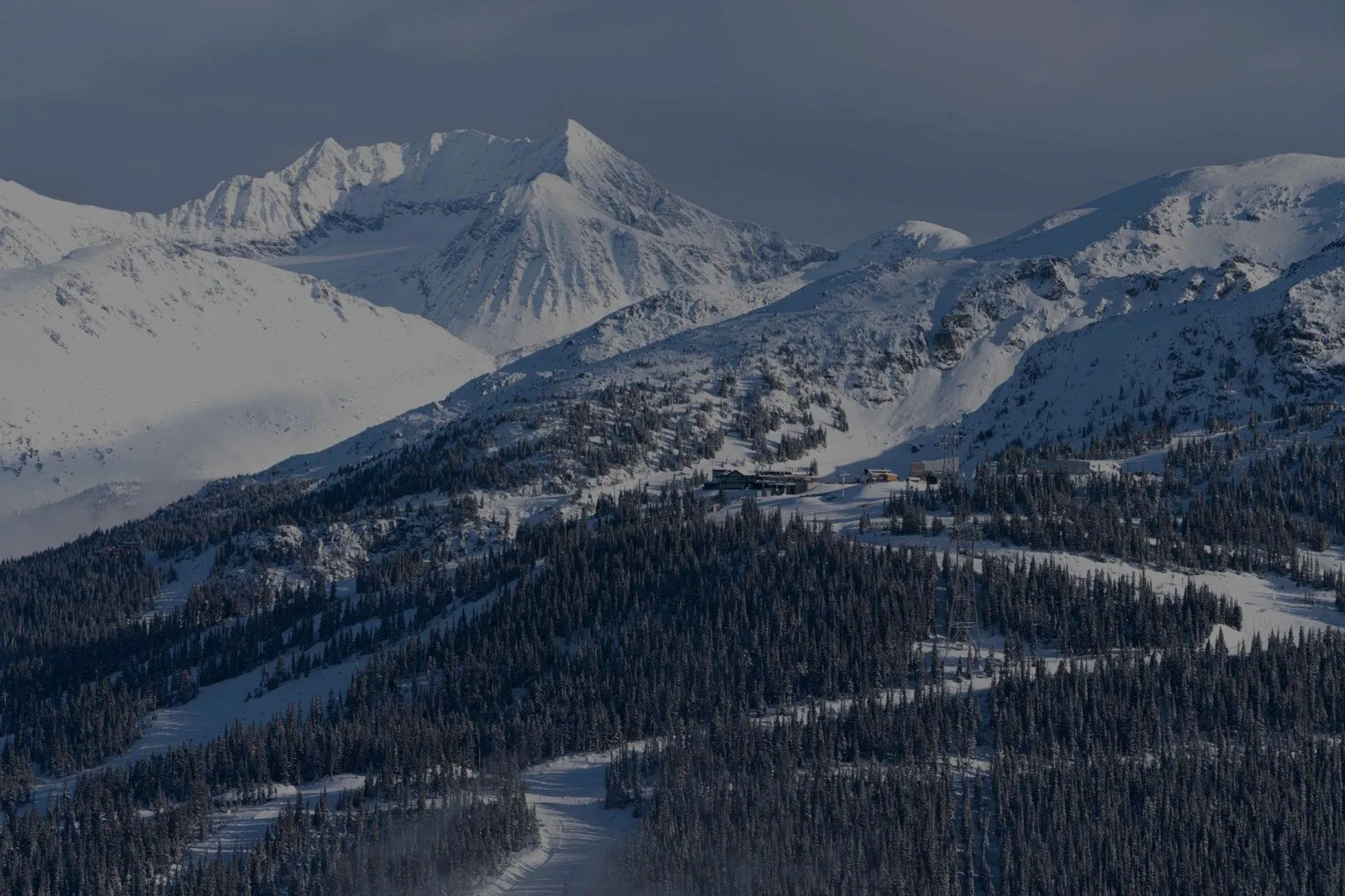 Snowy peaks above Whistler