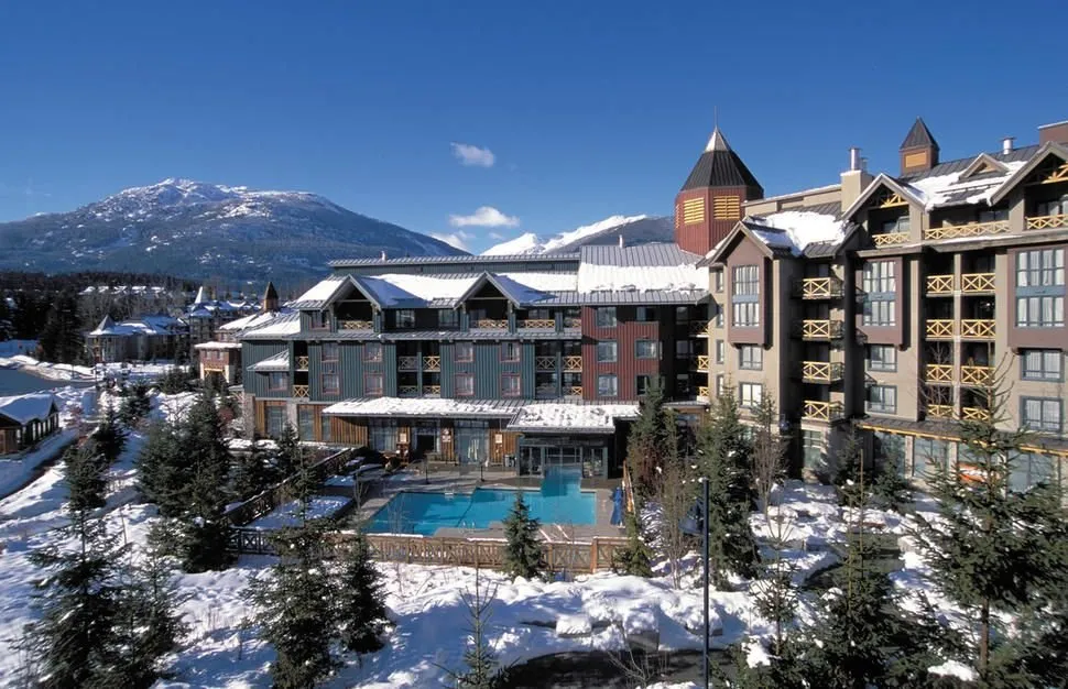 The Delta hotel in Whistler Village in winter