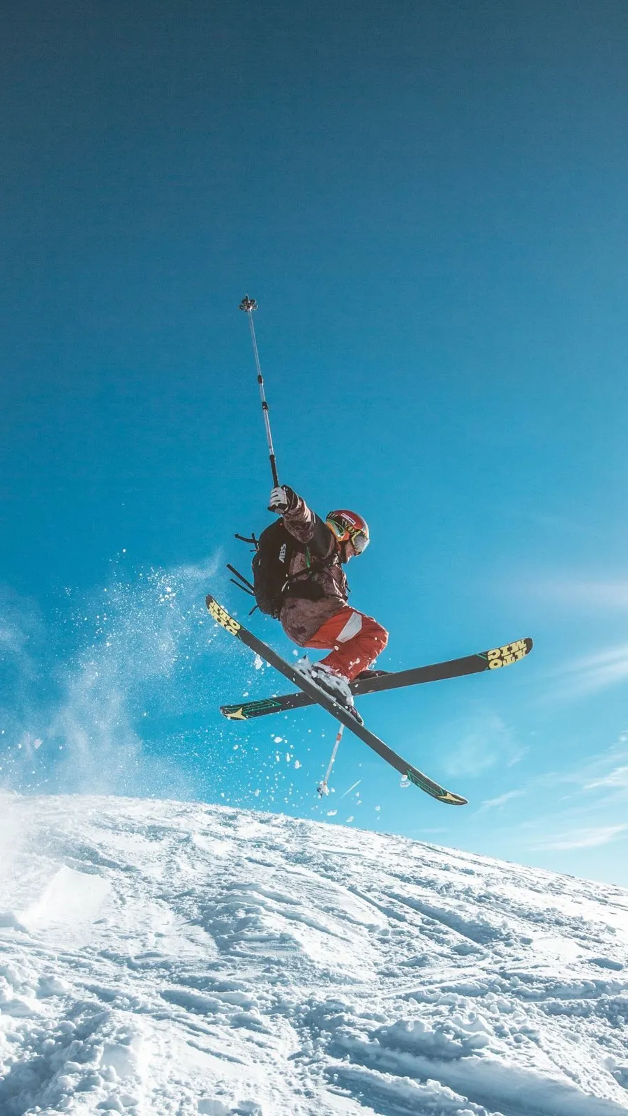 Skier in the air